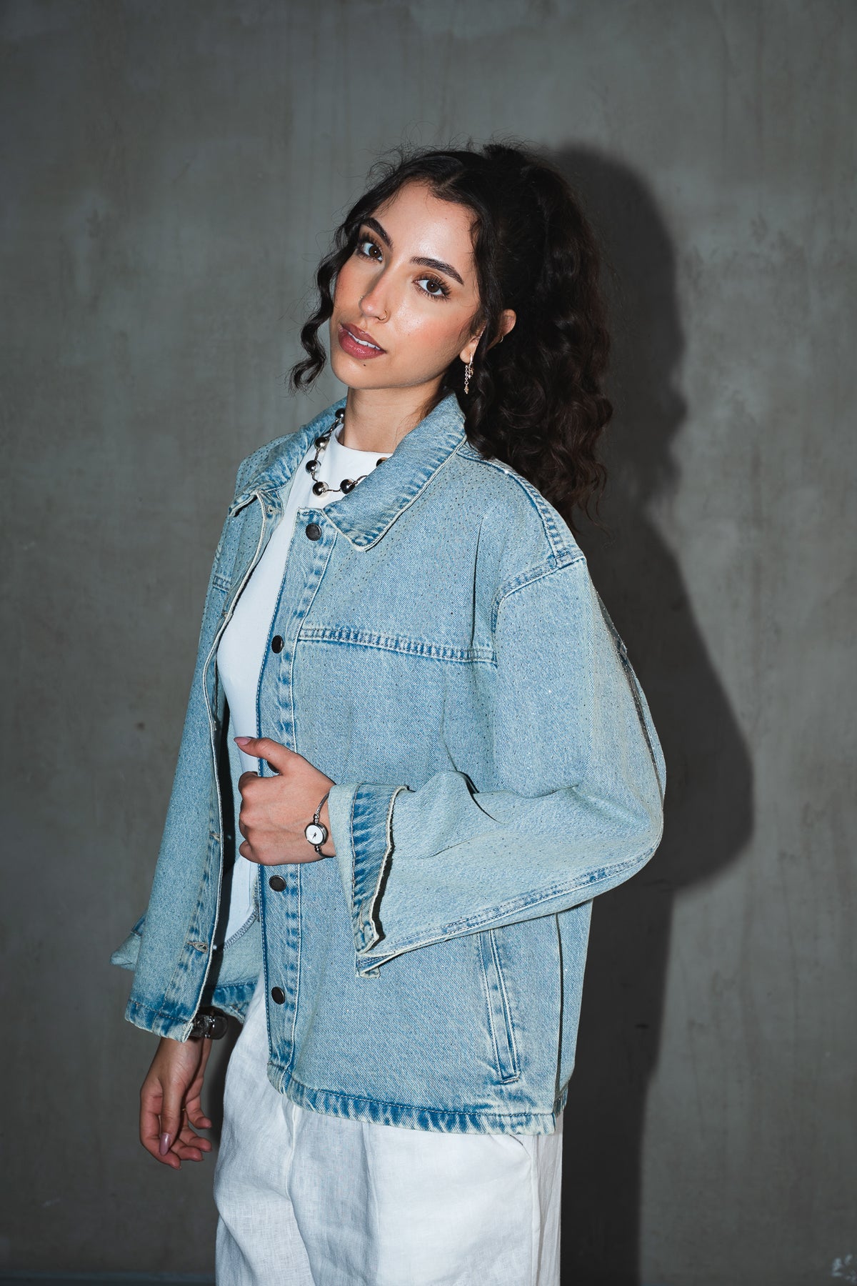 Dreamer Studded Denim Jacket