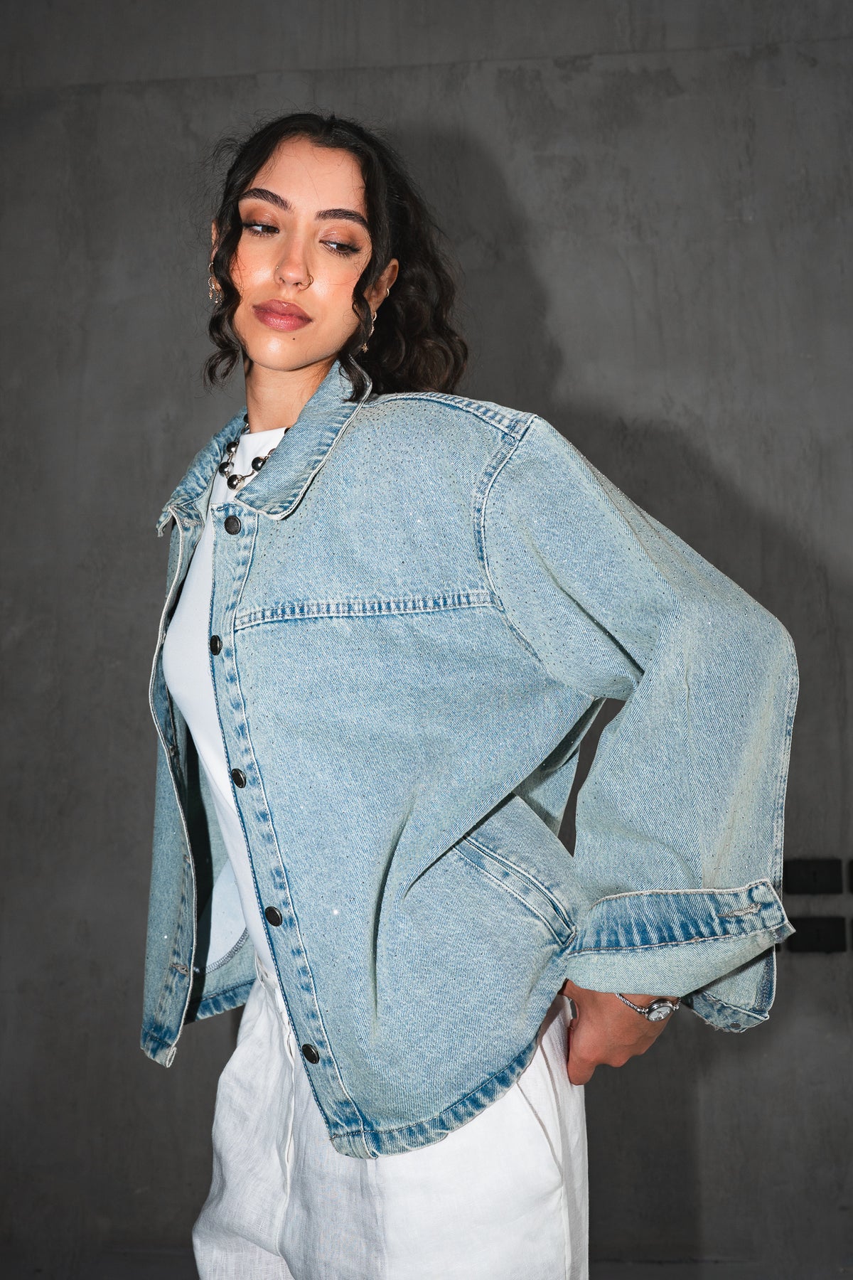 Dreamer Studded Denim Jacket