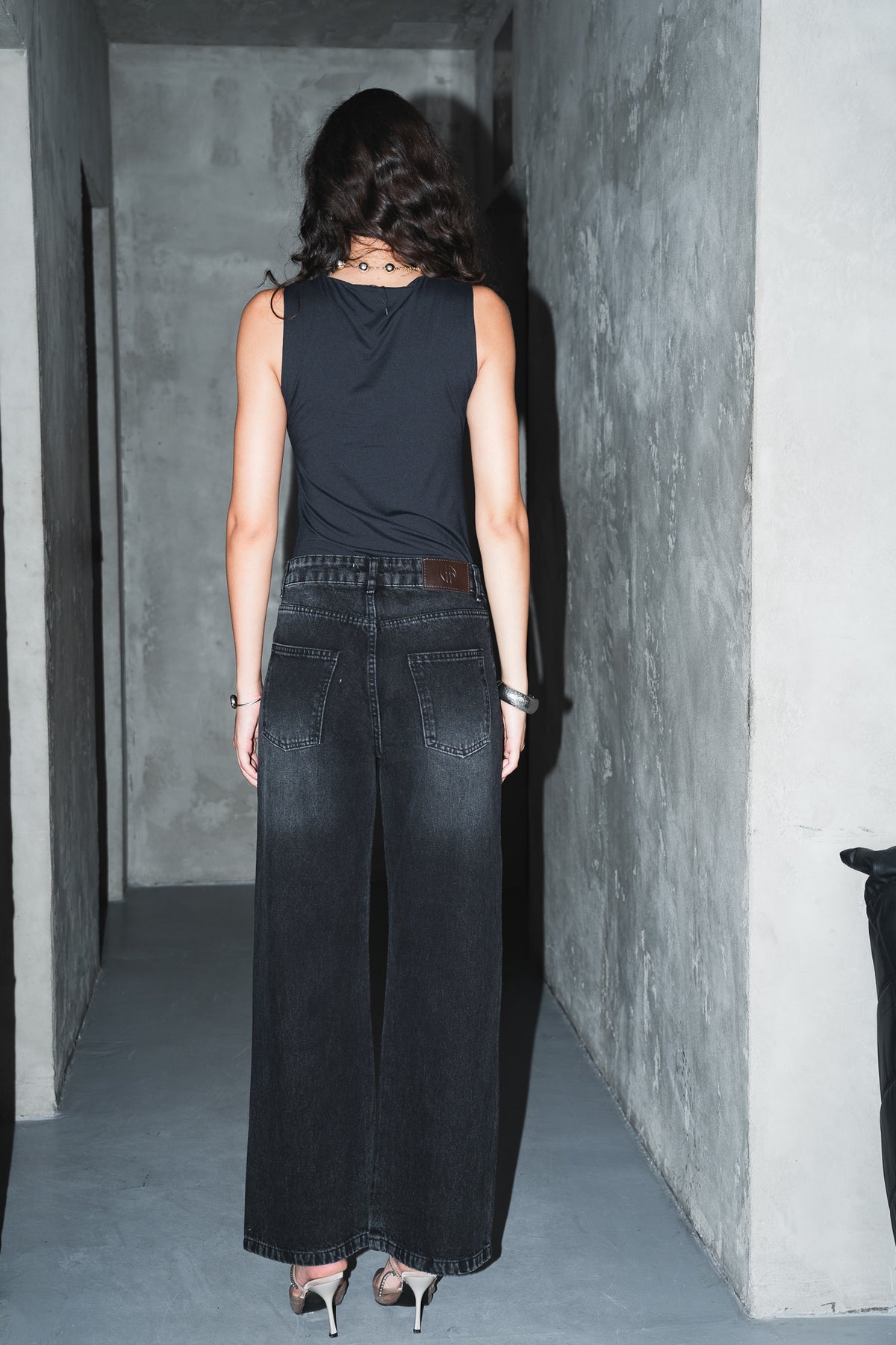 The Studded Denim in Black