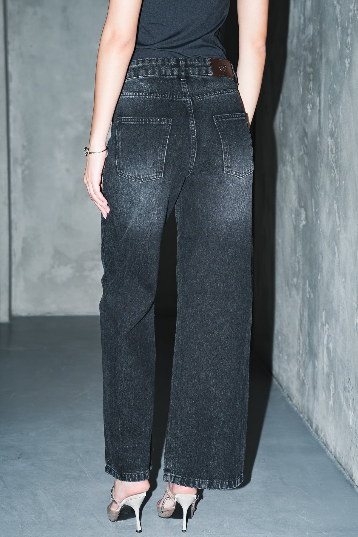 The Studded Denim in Black
