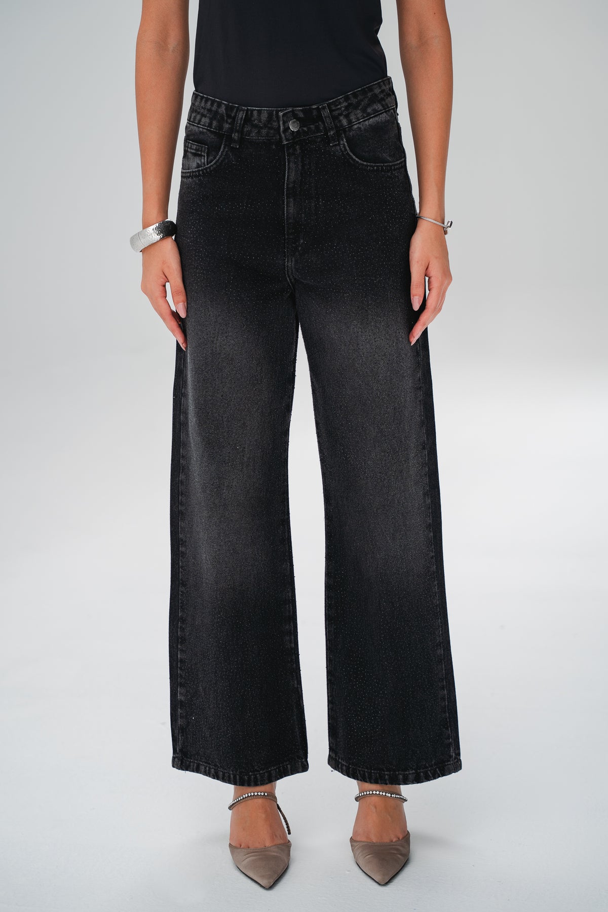 The Studded Denim in Black