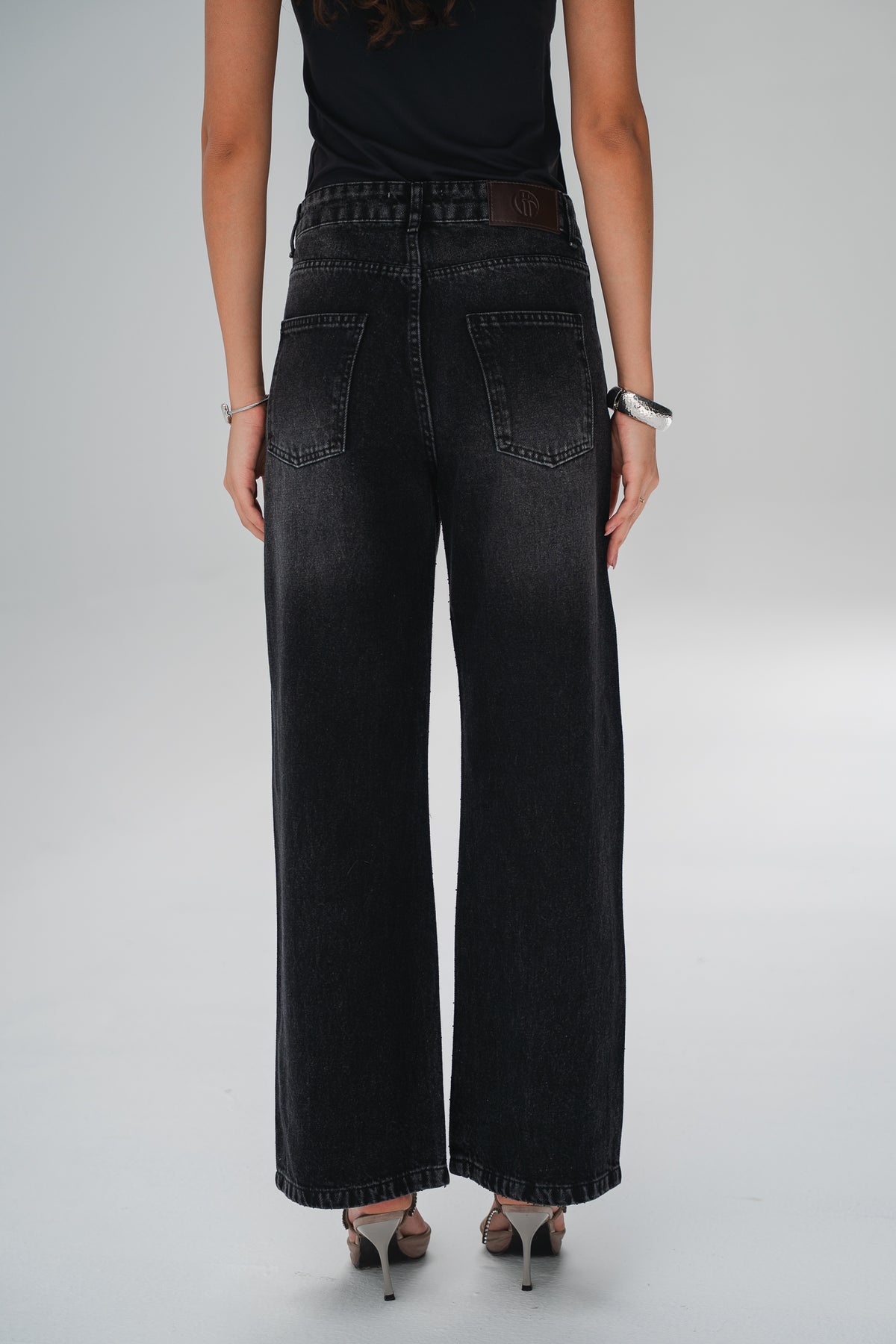 The Studded Denim in Black