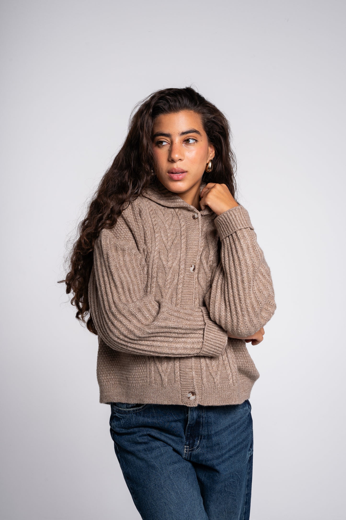 The Woods Cardigan in Cafe