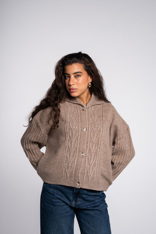 The Woods Cardigan in Cafe