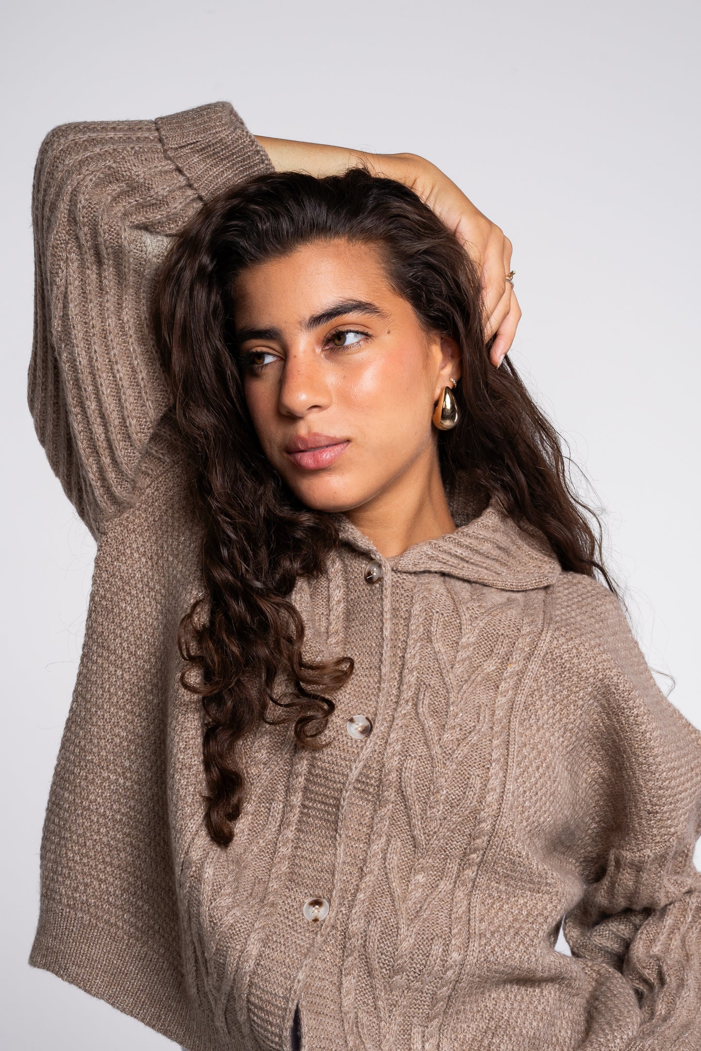 The Woods Cardigan in Cafe