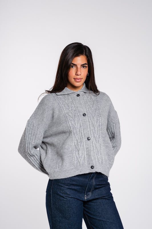 The Woods Cardigan in Grey