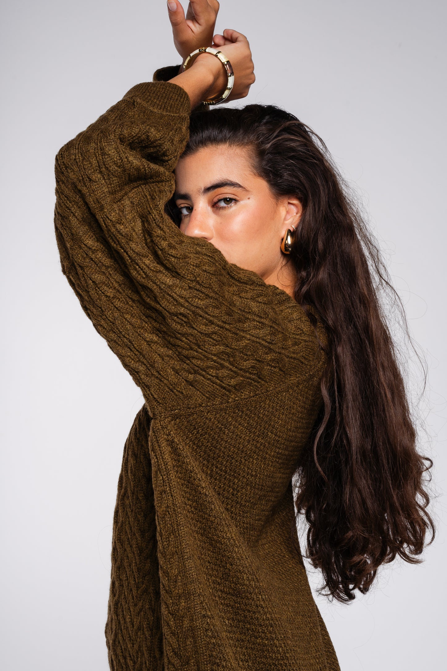 See Me Braids Pullover in Olive