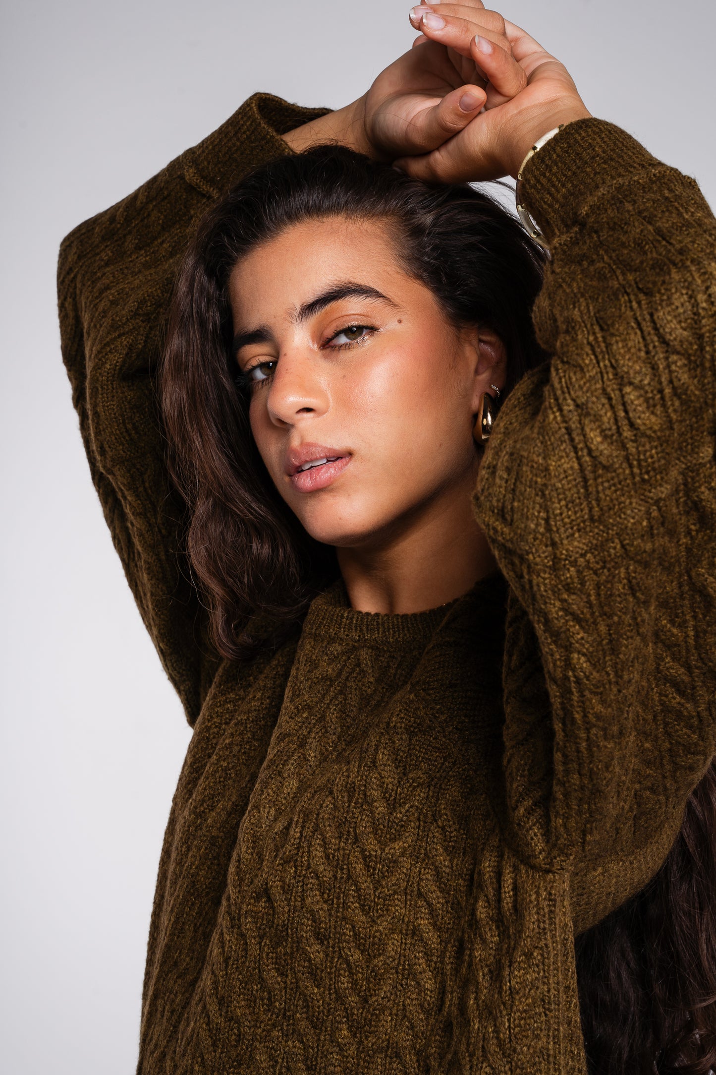 See Me Braids Pullover in Olive