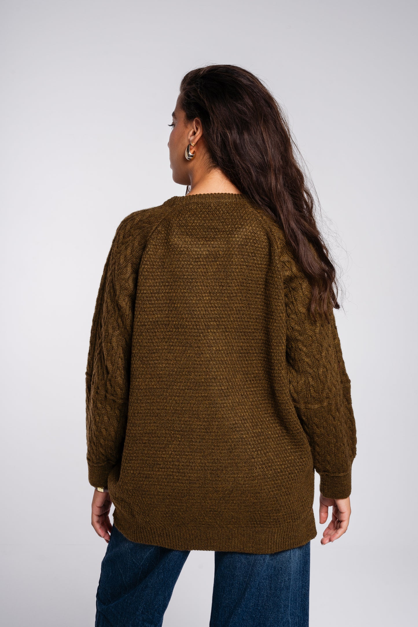 See Me Braids Pullover in Olive