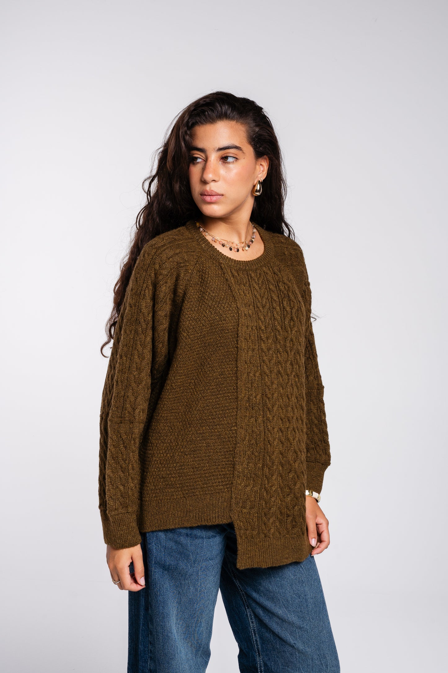 See Me Braids Pullover in Olive