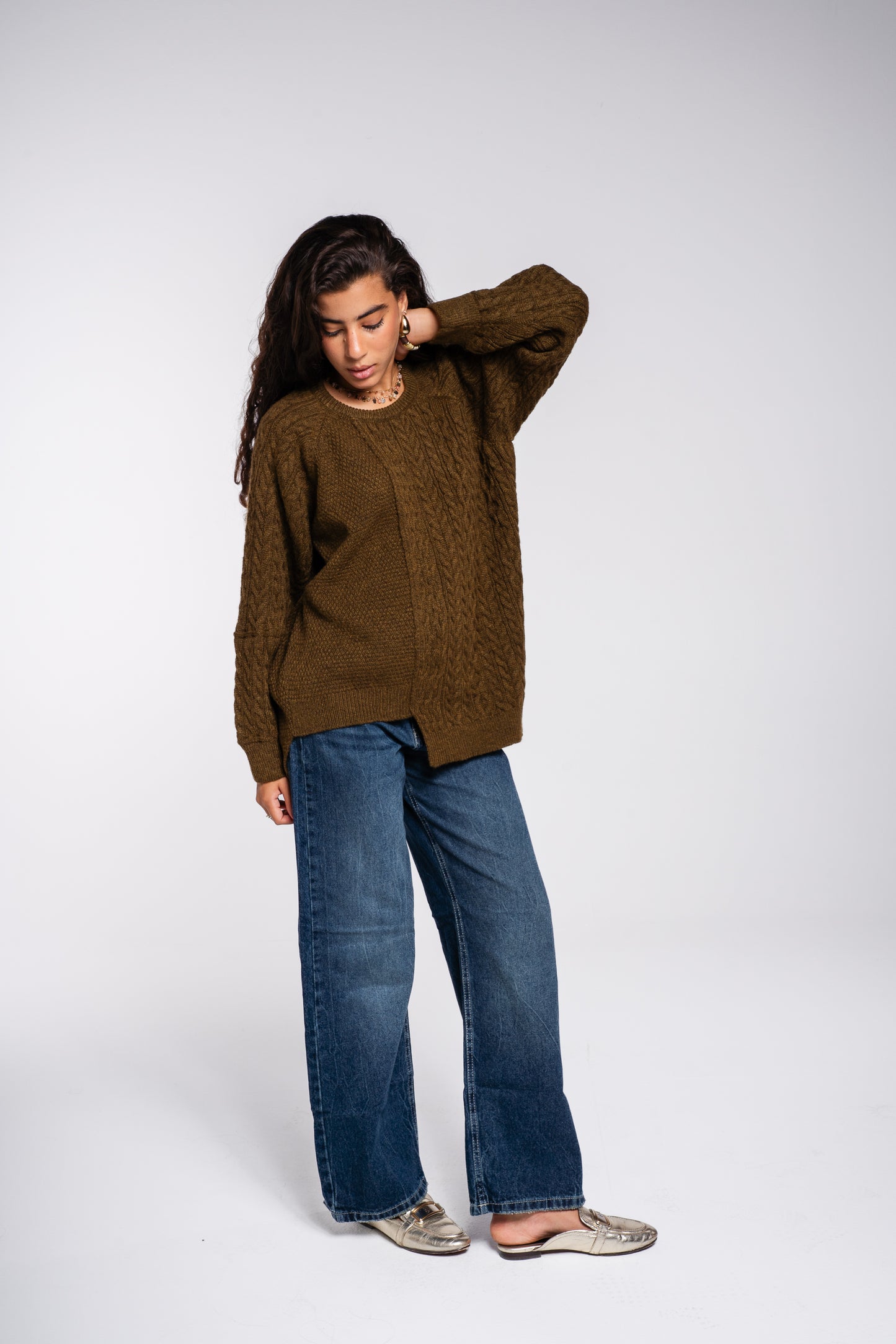 See Me Braids Pullover in Olive
