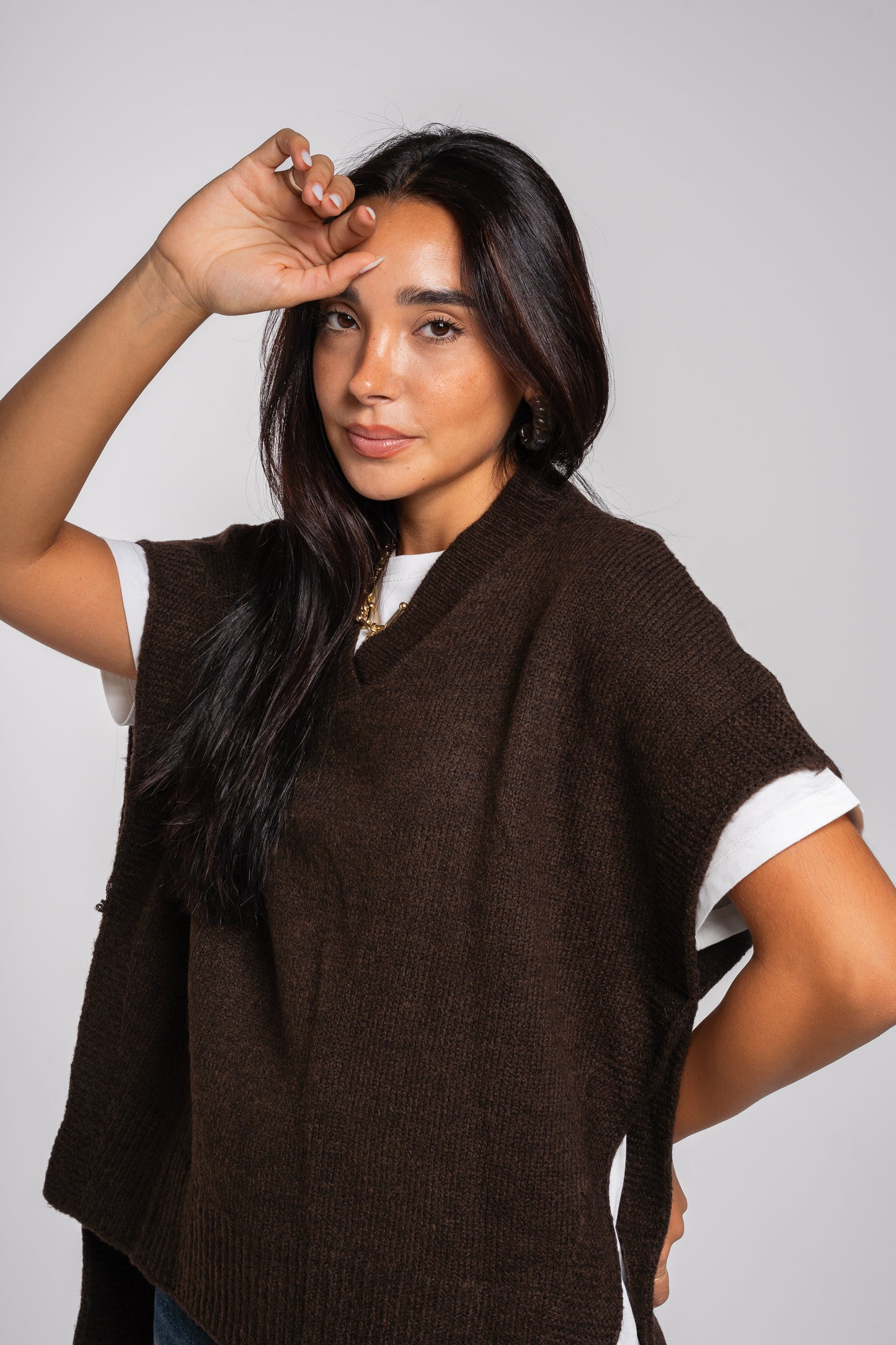 Last Call Vest in Brown