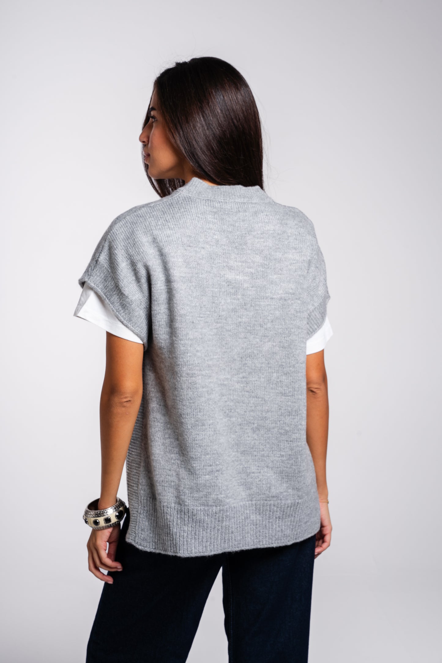 Last Call Vest in Grey