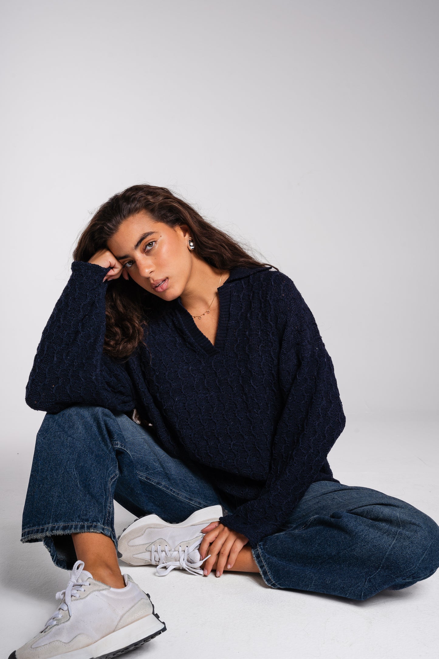 Going Places Pullover in navy