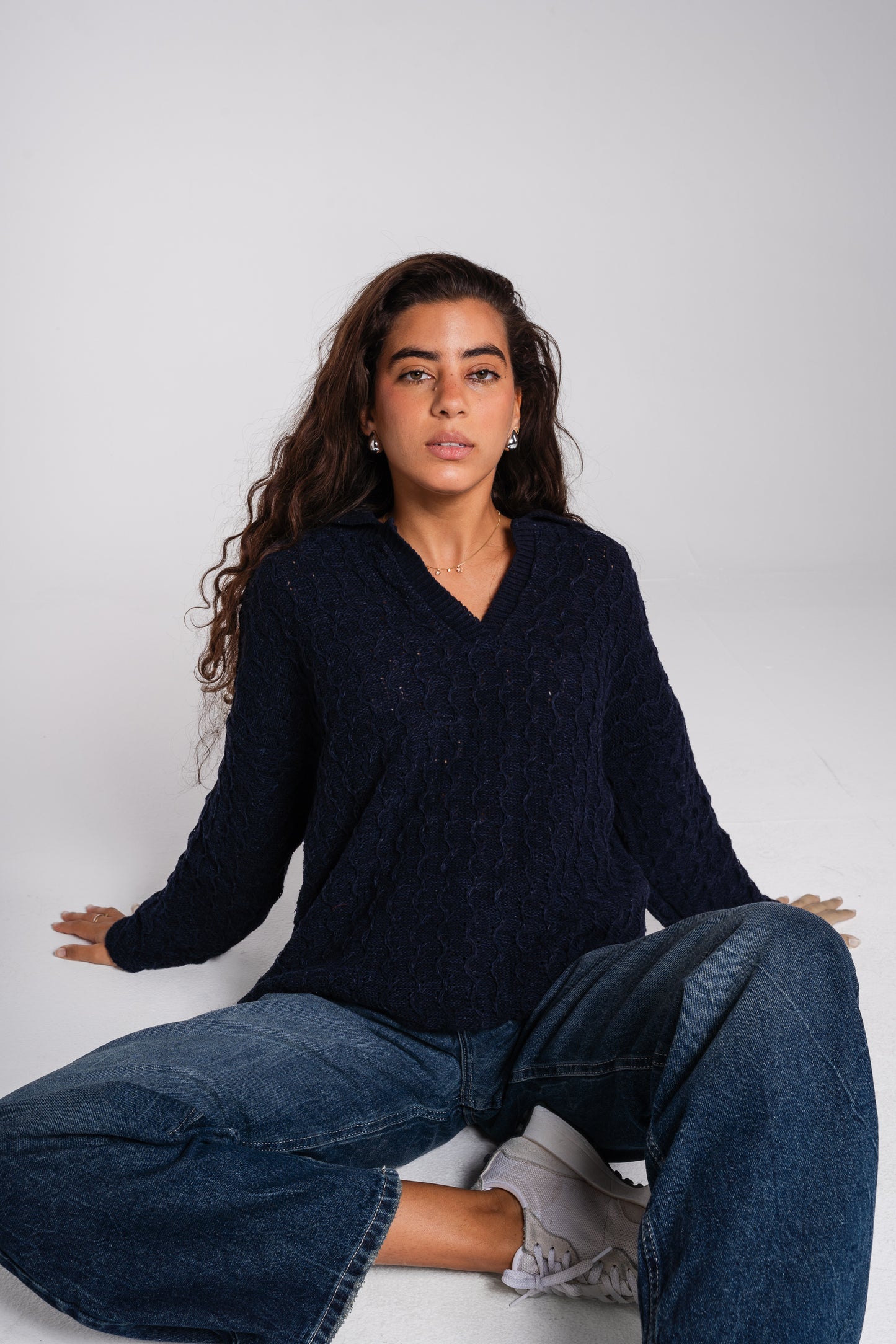 Going Places Pullover in navy