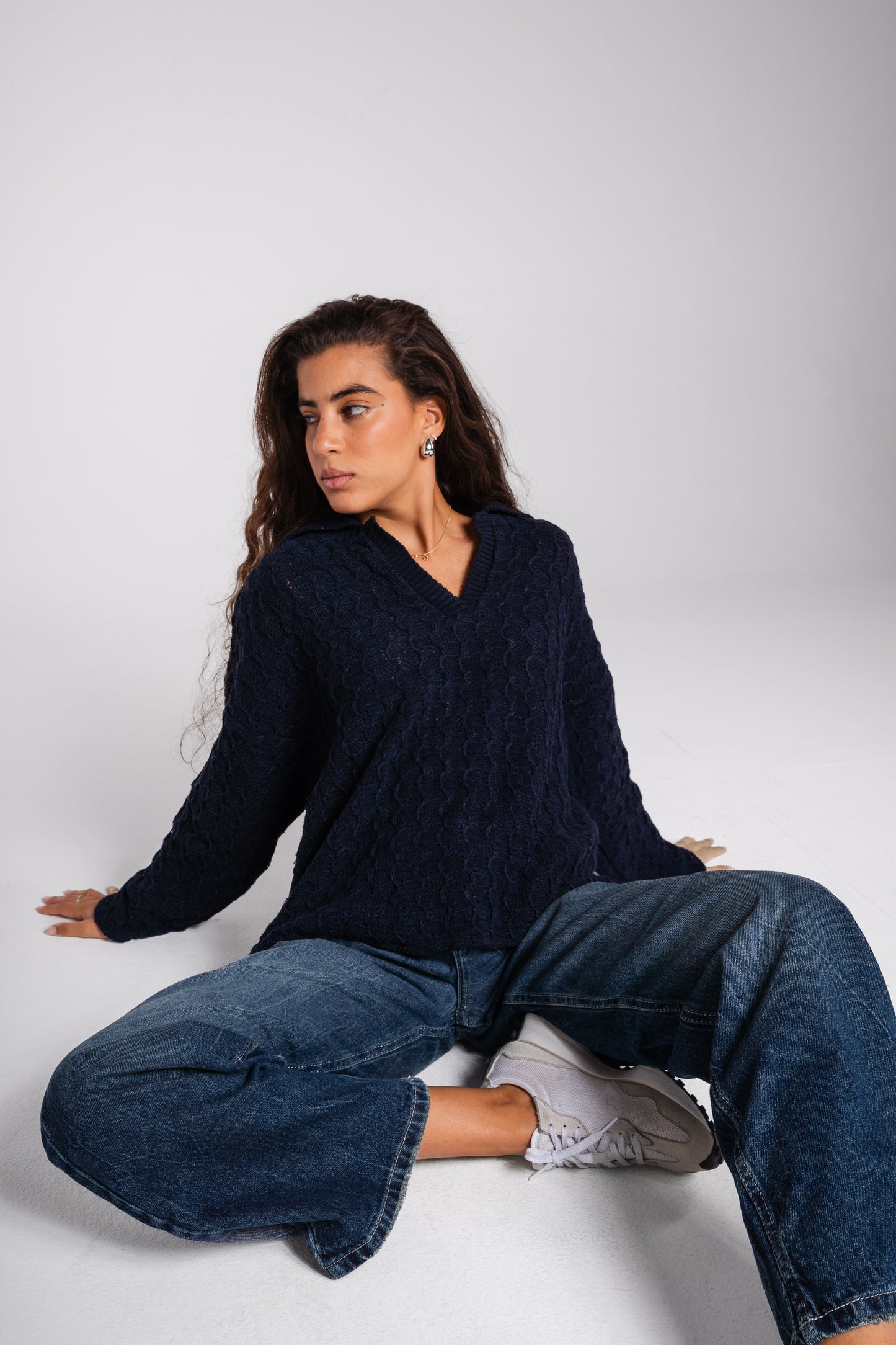 Going Places Pullover in navy