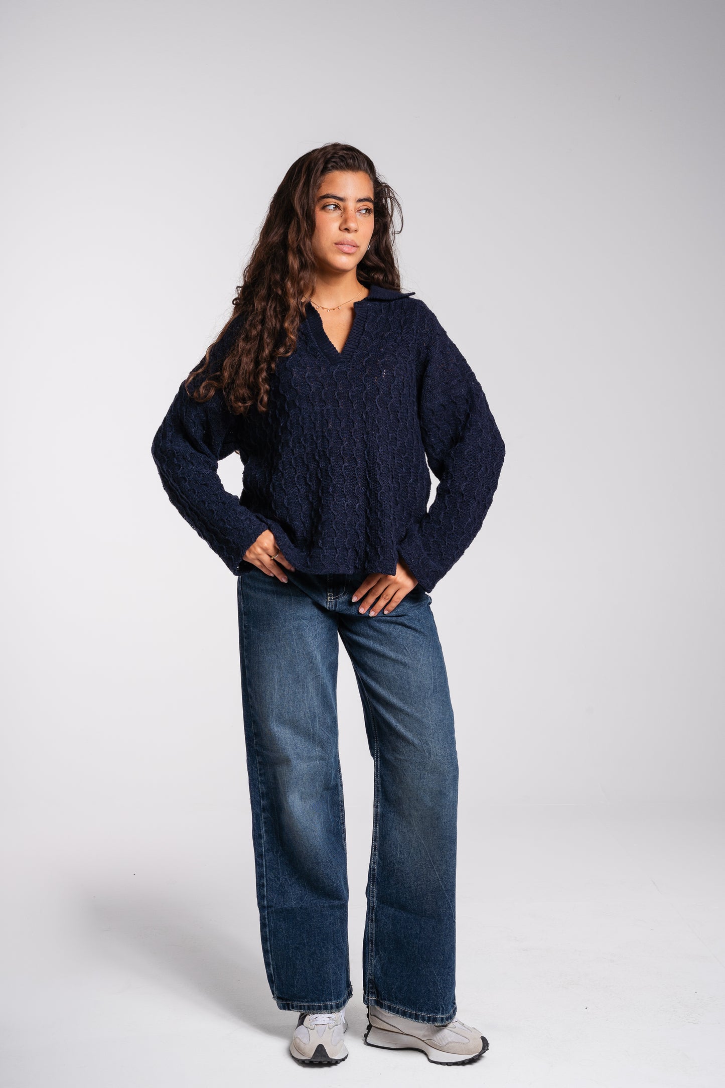 Going Places Pullover in navy