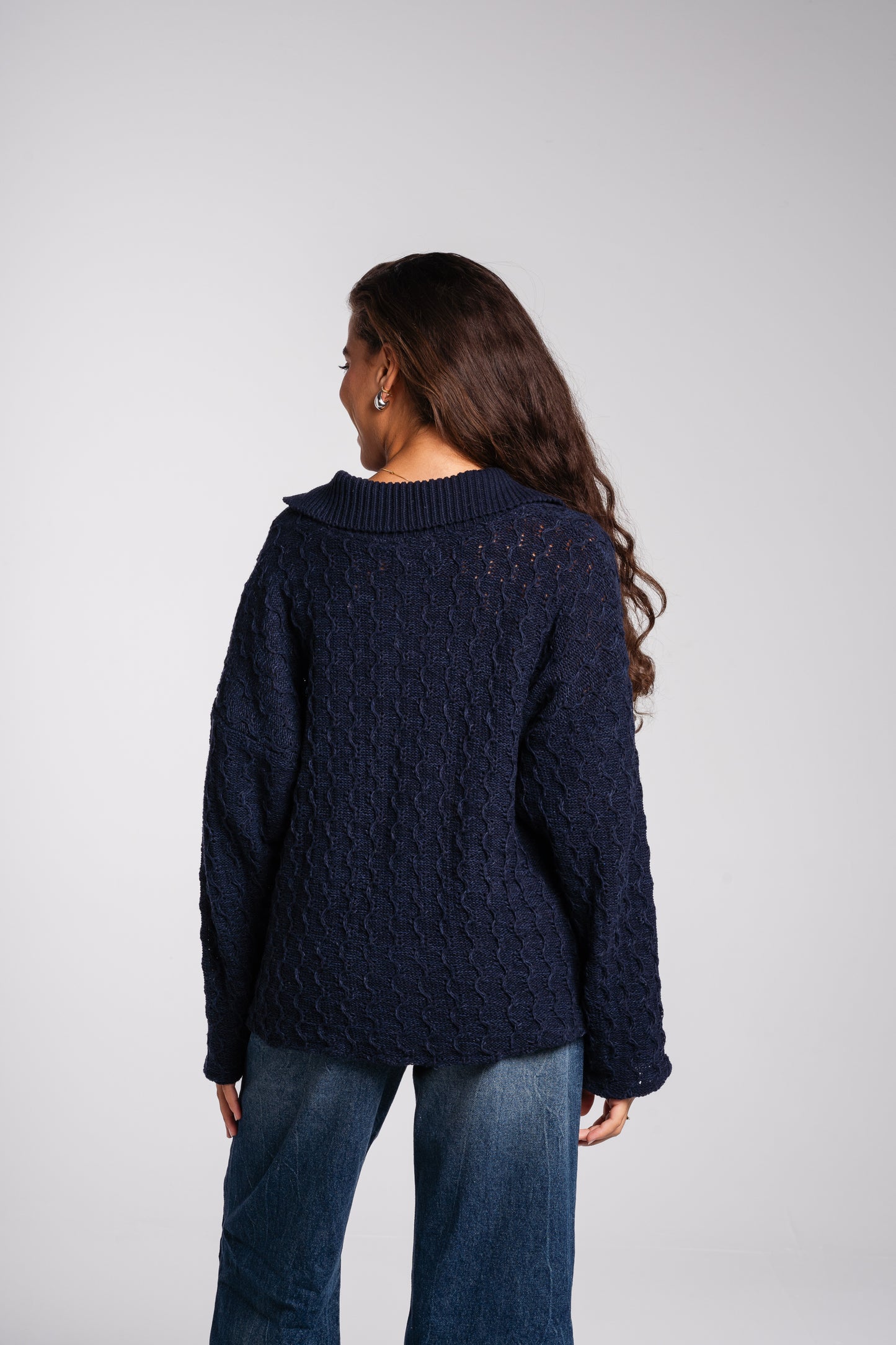 Going Places Pullover in navy