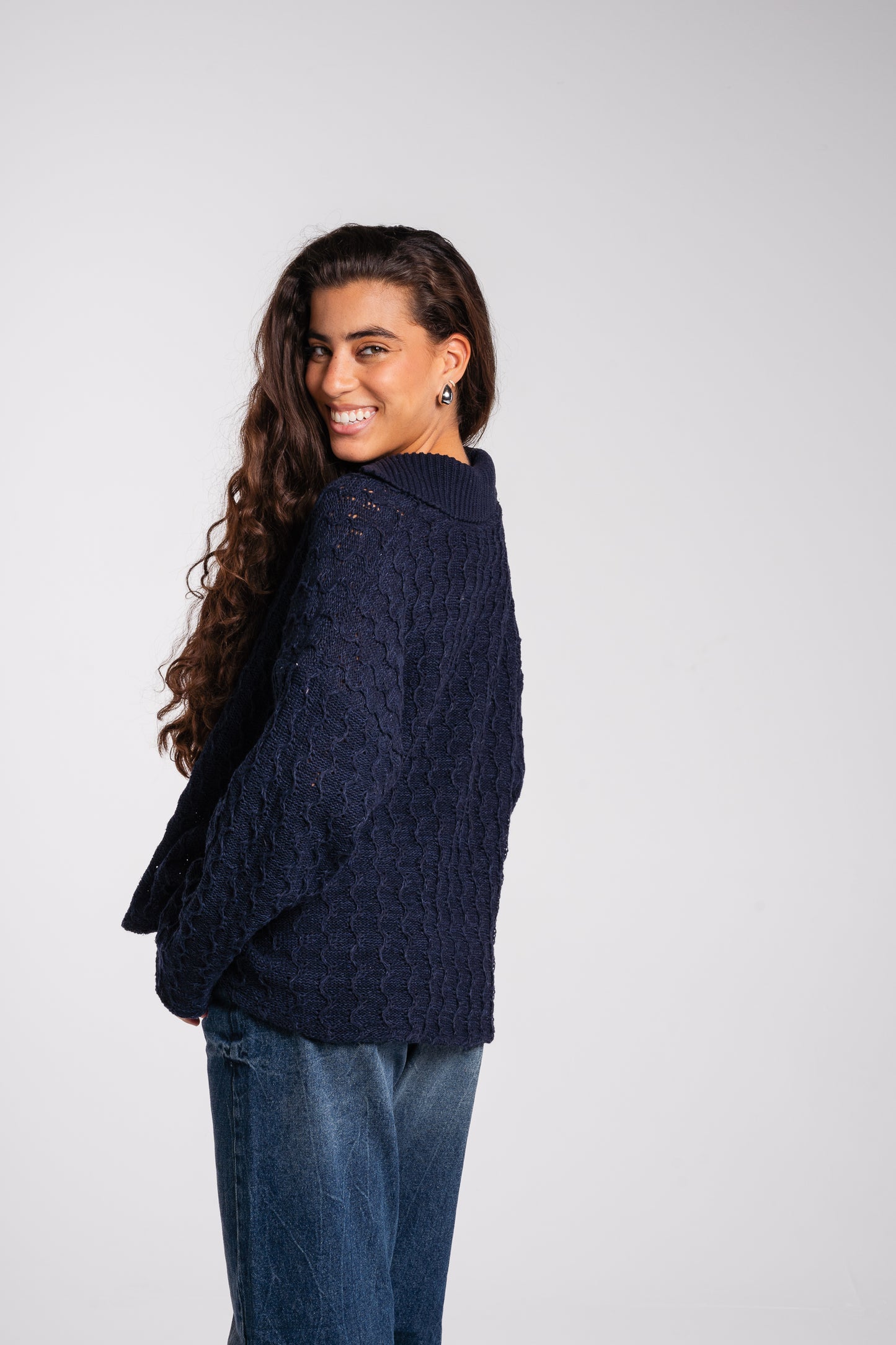 Going Places Pullover in navy