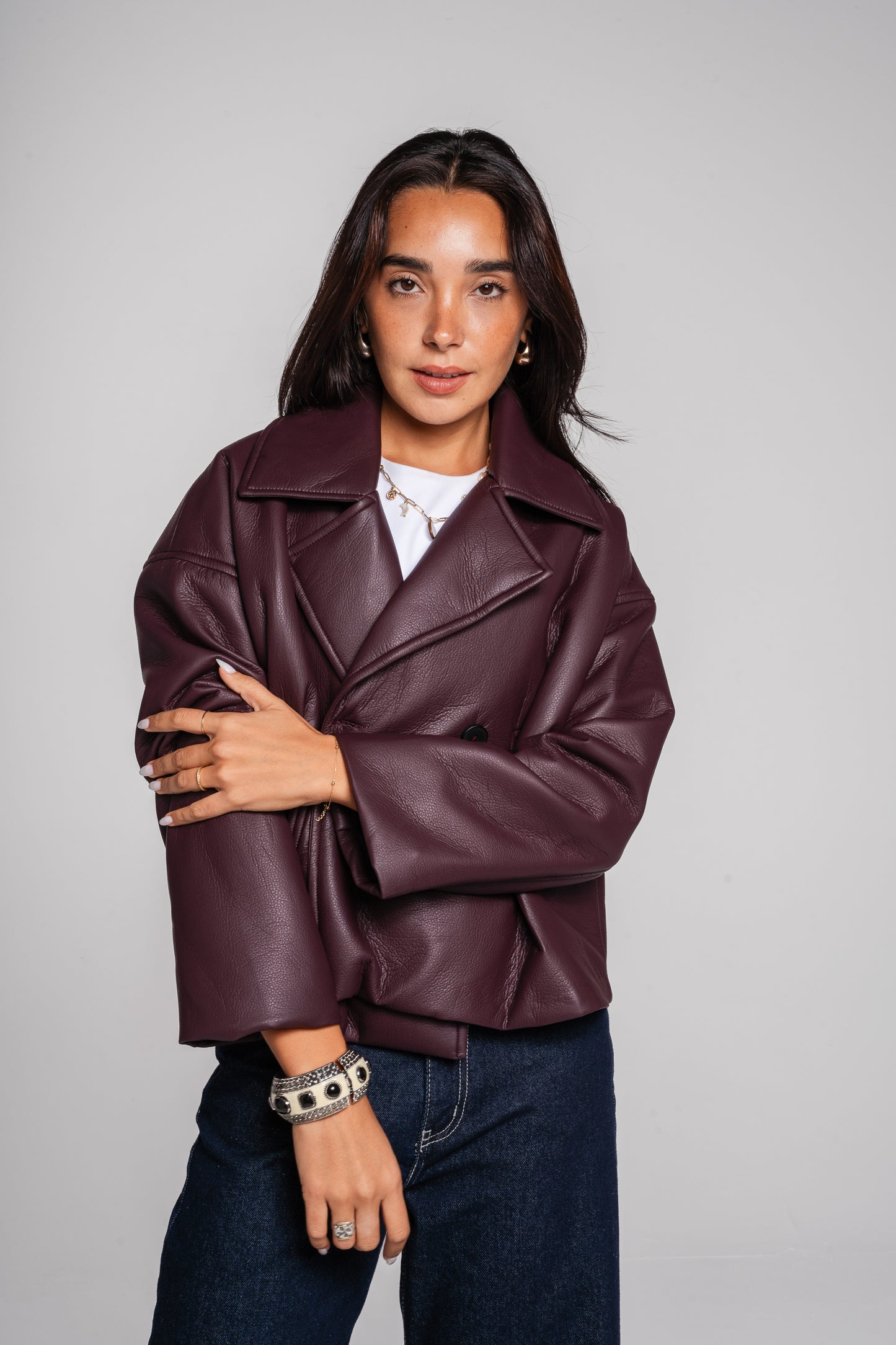 After Glow Jacket in Burgundy