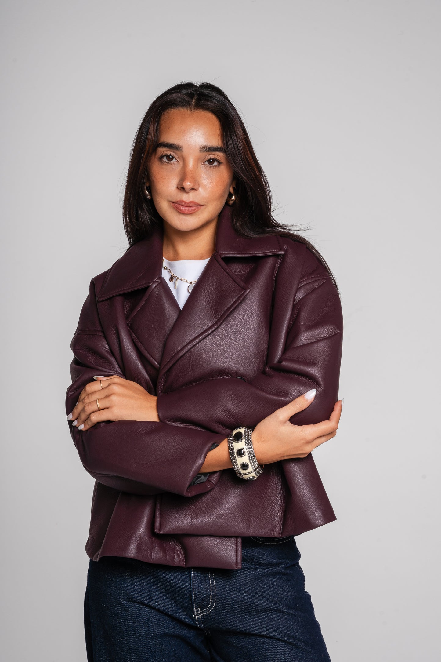 After Glow Jacket in Burgundy