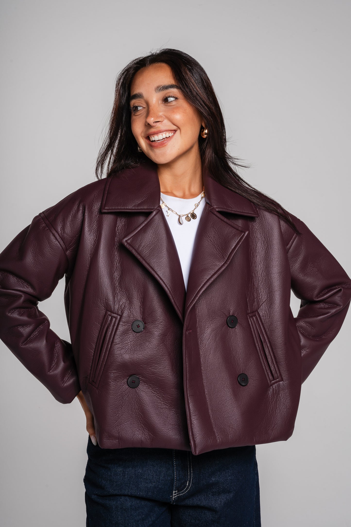 After Glow Jacket in Burgundy