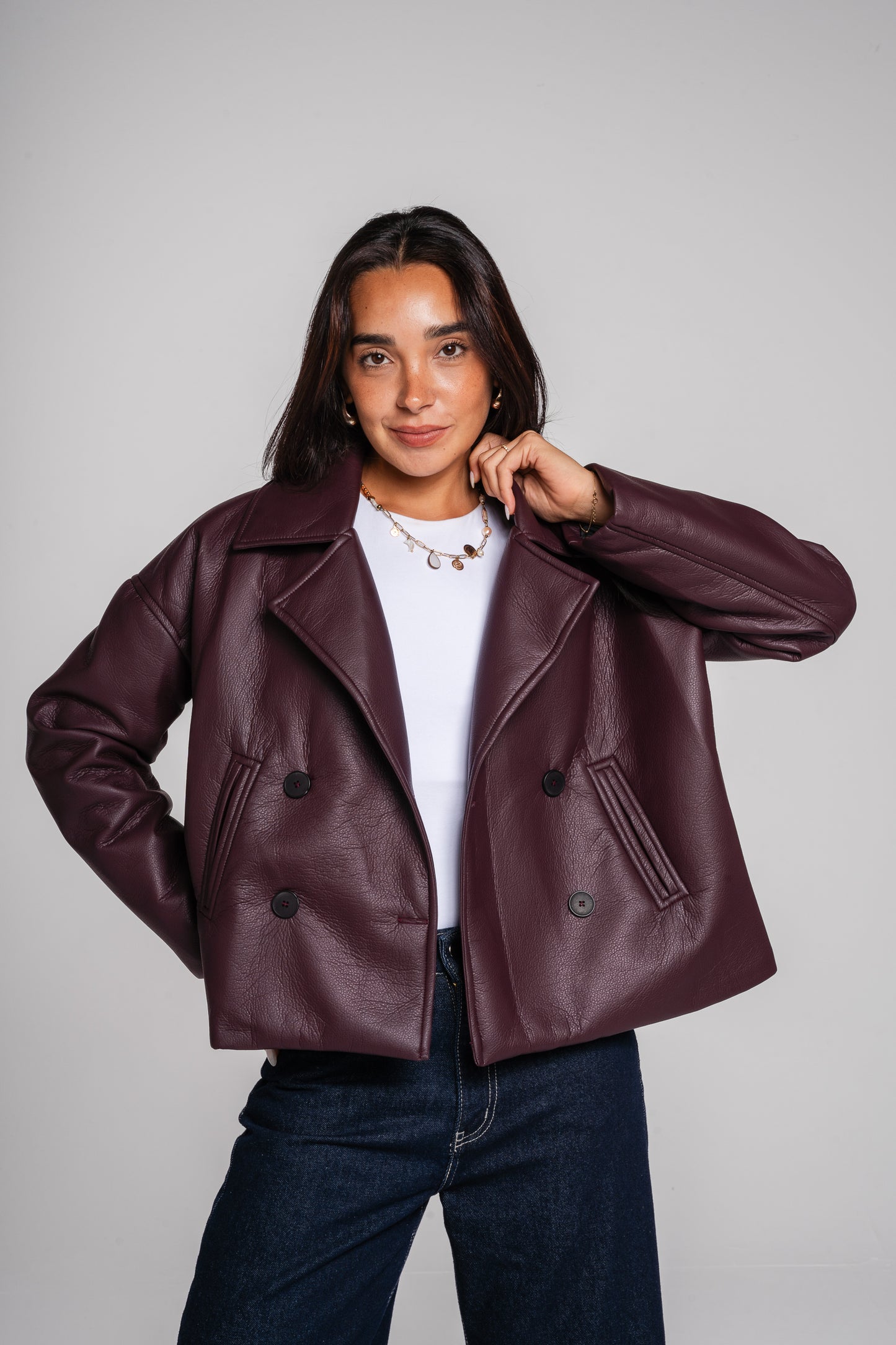 After Glow Jacket in Burgundy