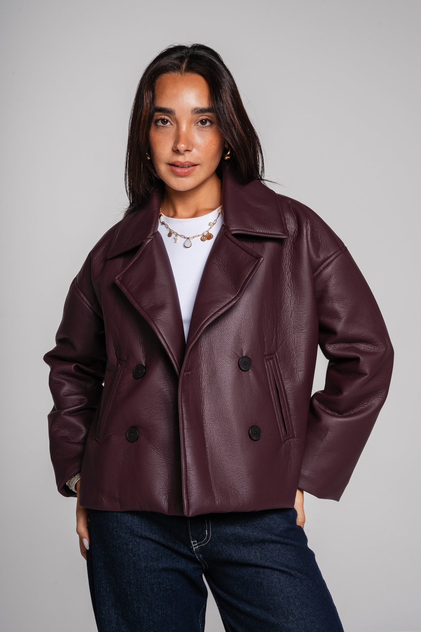 After Glow Jacket in Burgundy