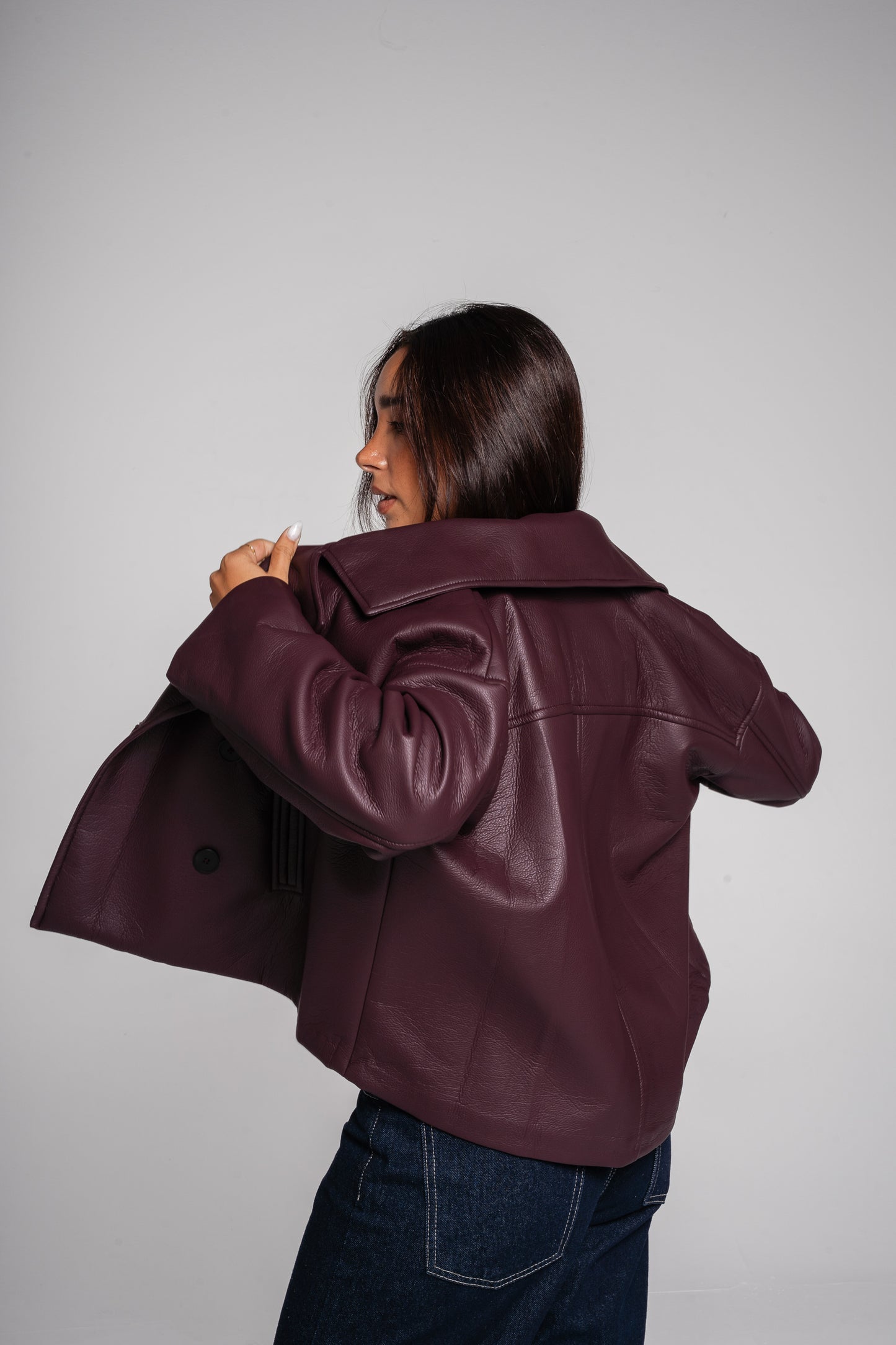 After Glow Jacket in Burgundy