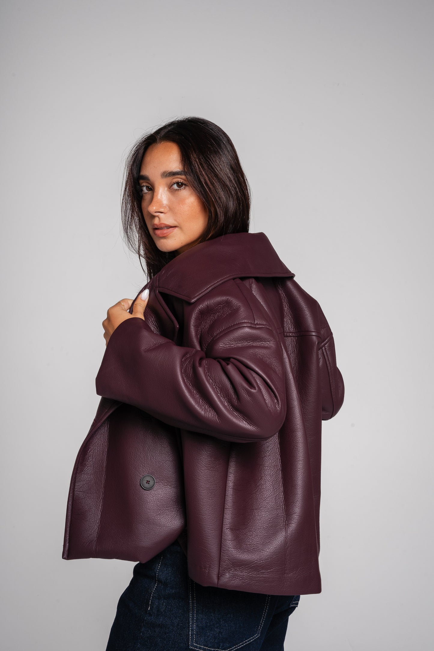 After Glow Jacket in Burgundy
