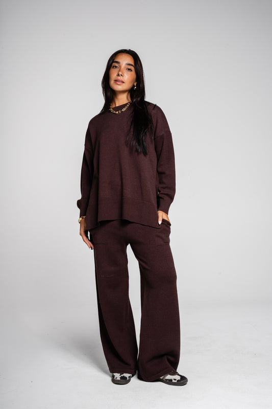 The Knit Set in Brown