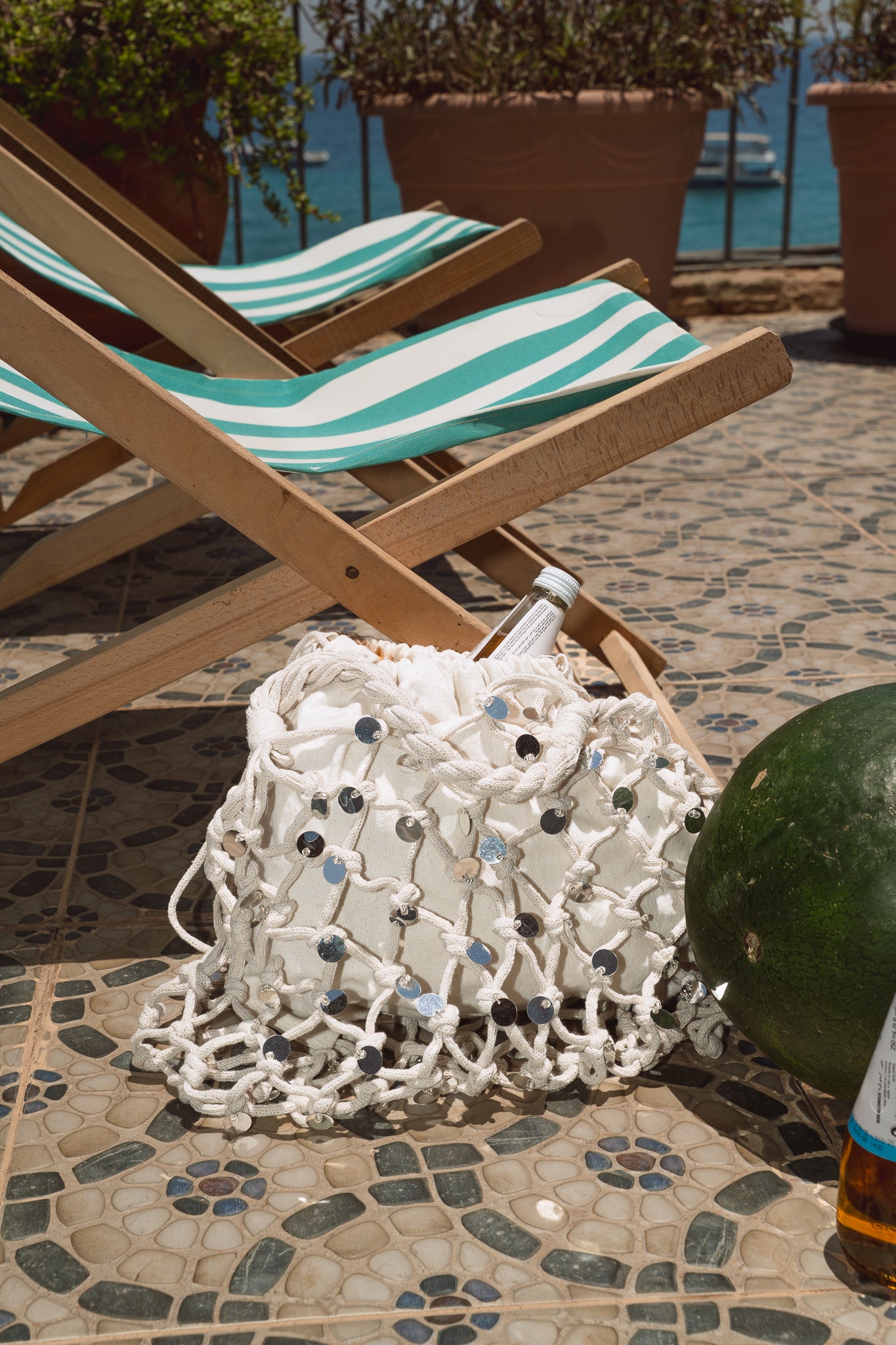 Beach Bag in Offwhite