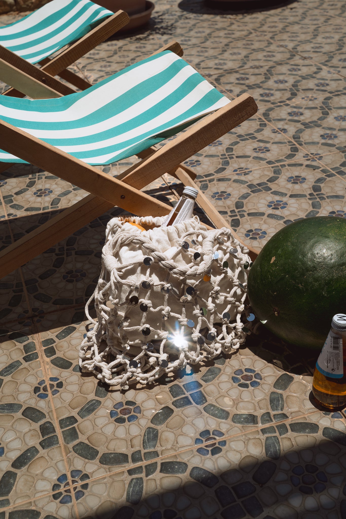 Beach Bag in Offwhite
