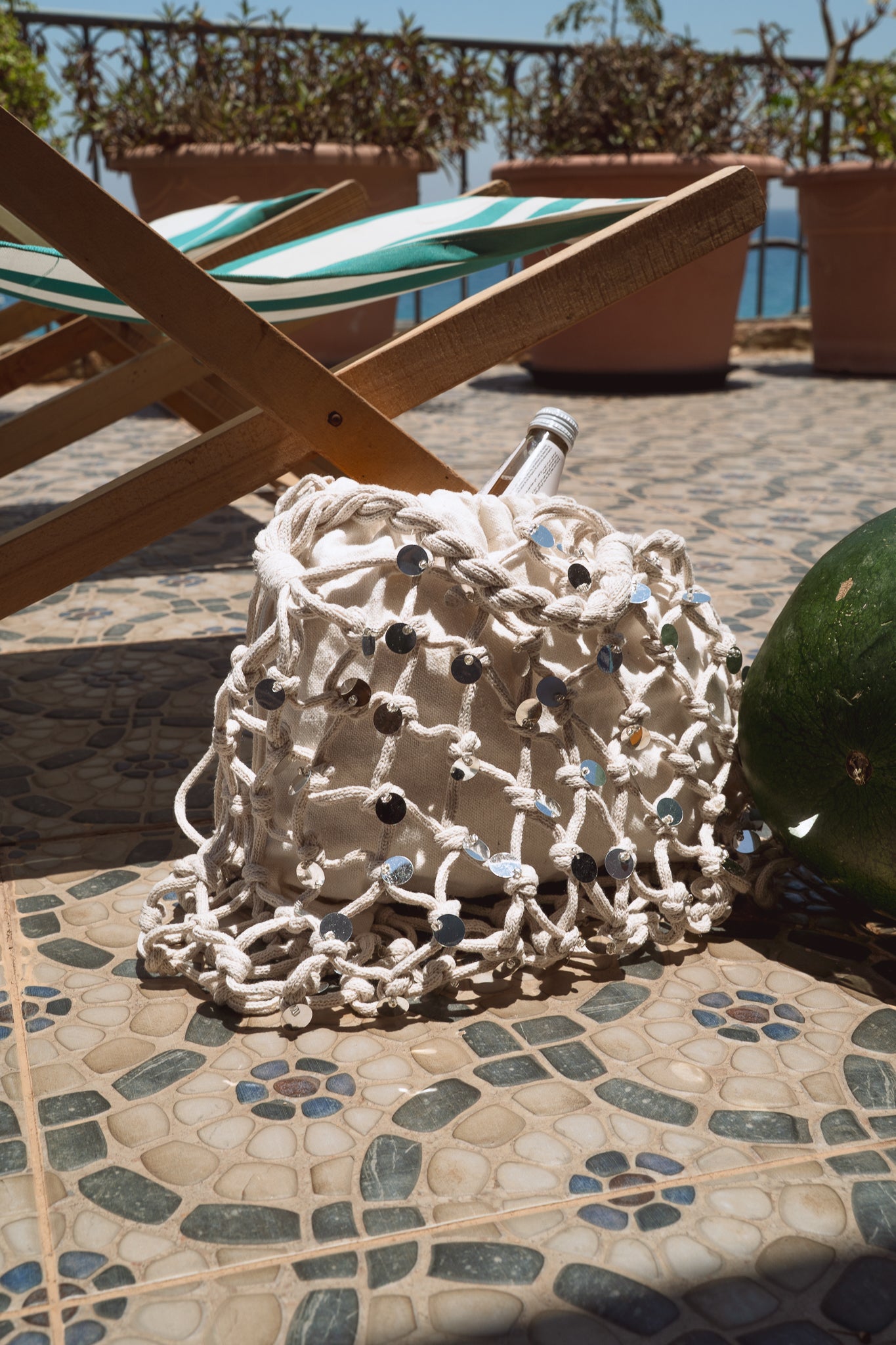 Beach Bag in Offwhite