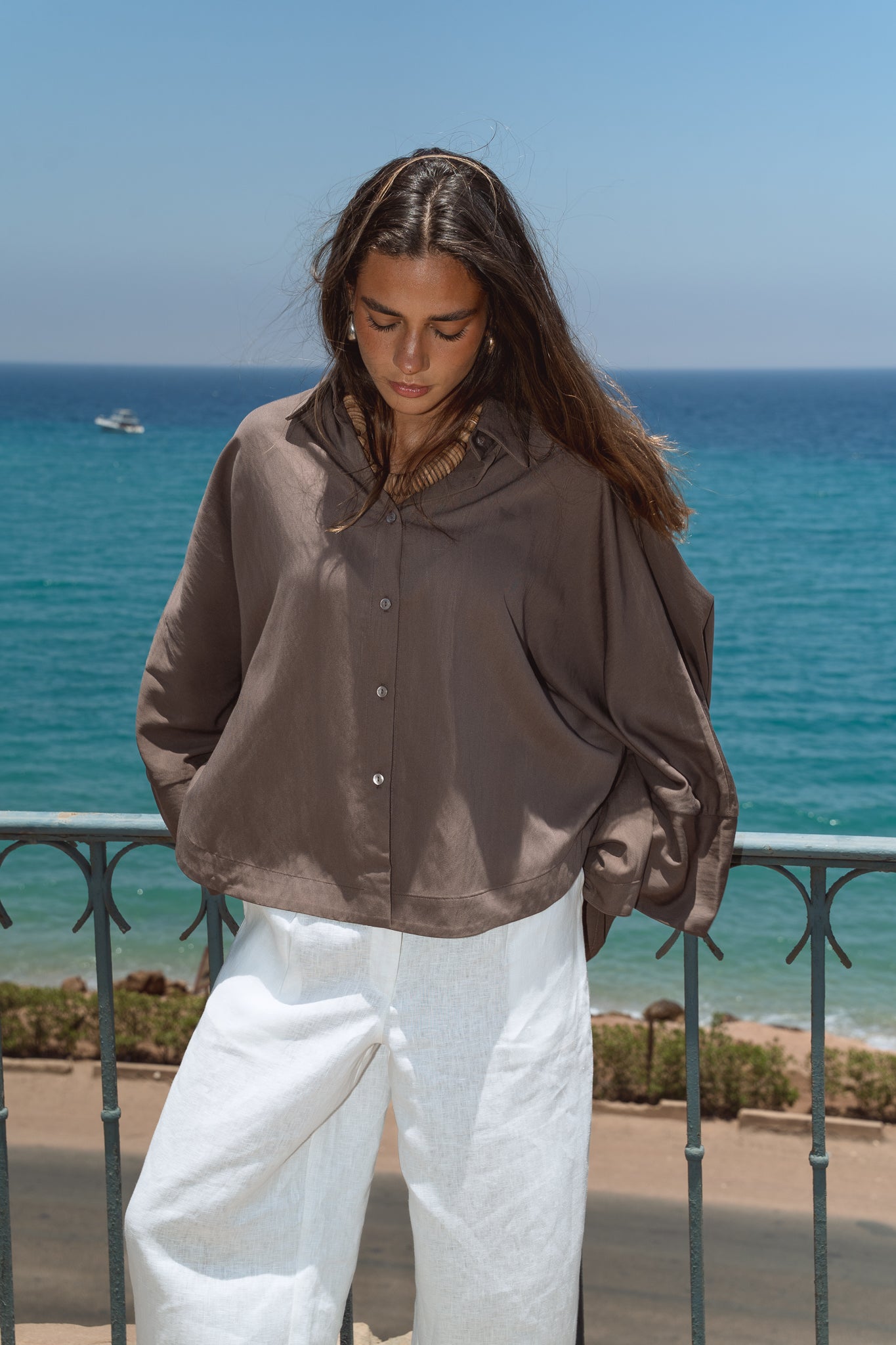 Salt Air Shirt in Café