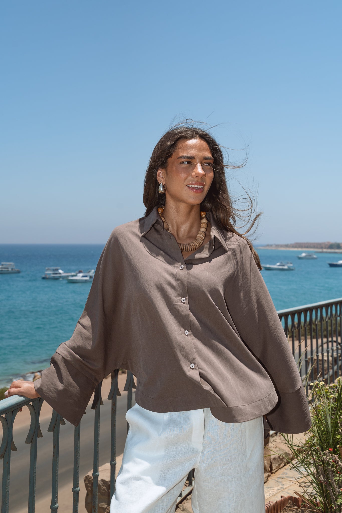Salt Air Shirt in Café