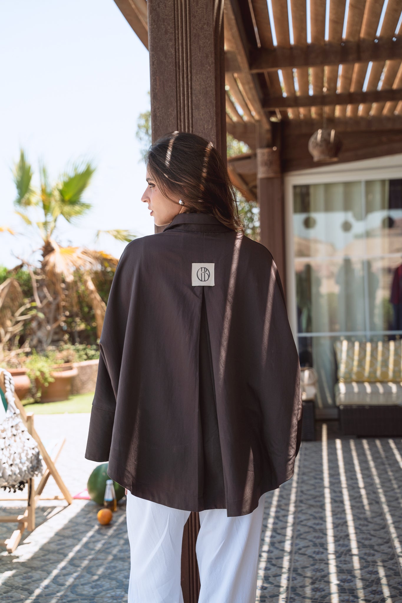 Salt Air Shirt in Burnt Brown