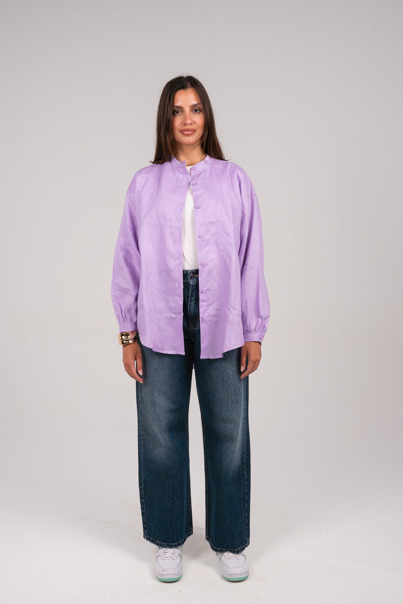 Golden hour shirt in Lilac