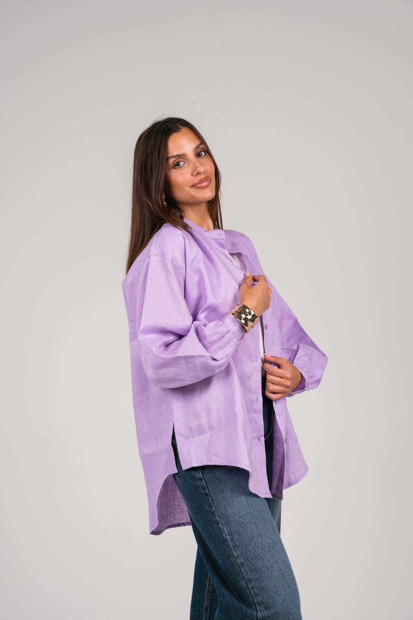 Golden hour shirt in Lilac
