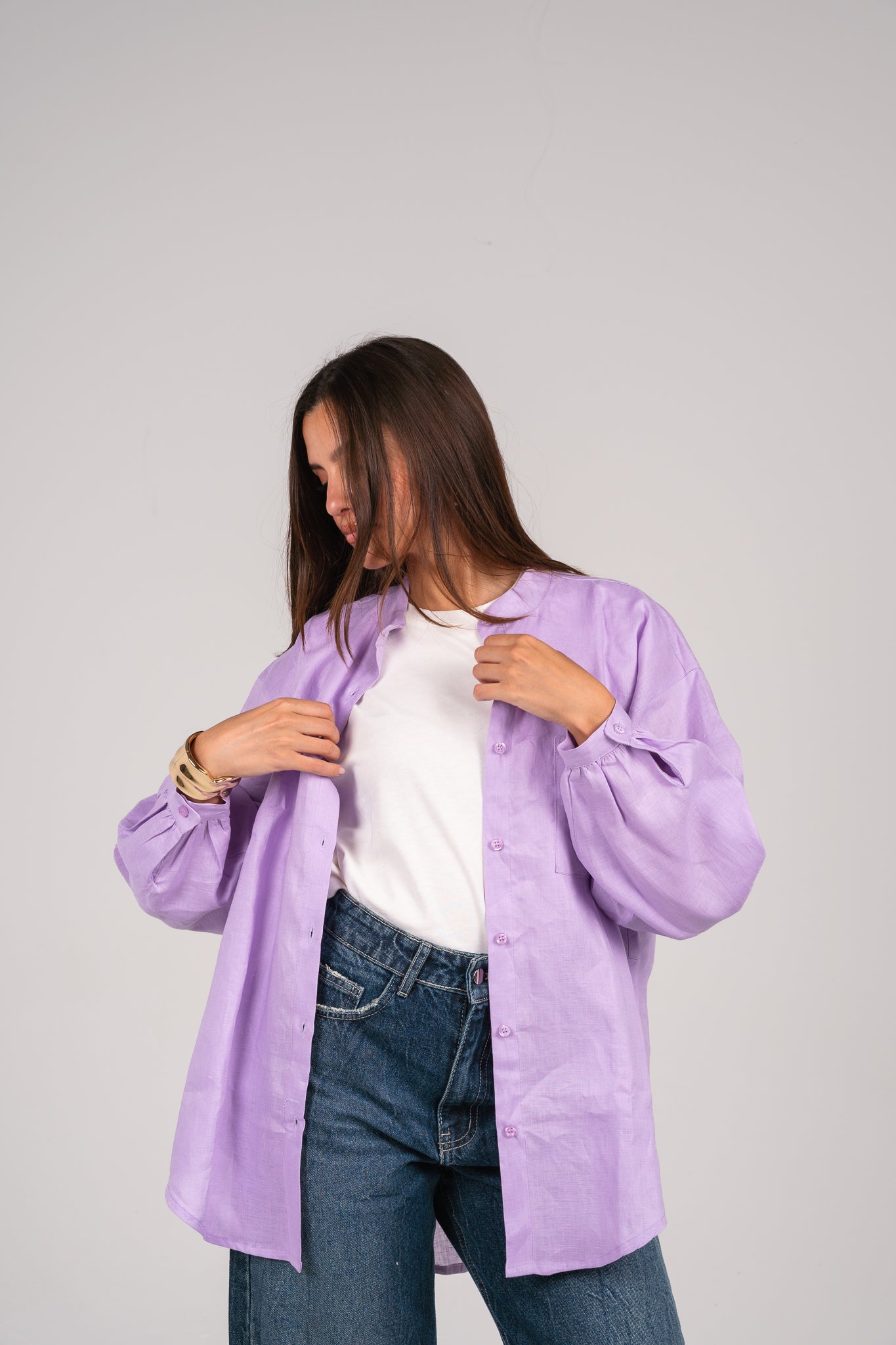 Golden hour shirt in Lilac