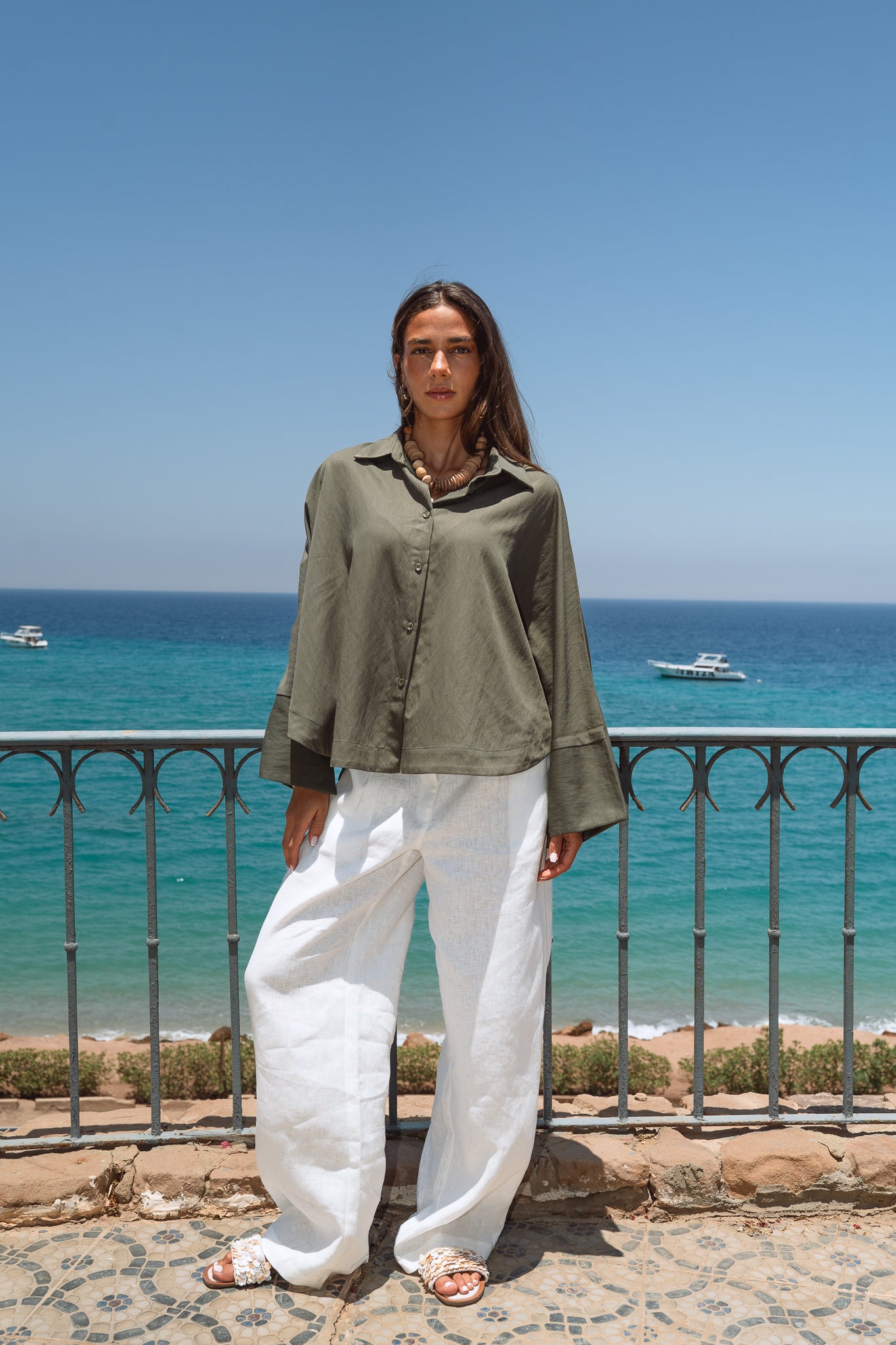 Salt Air Shirt in Olive
