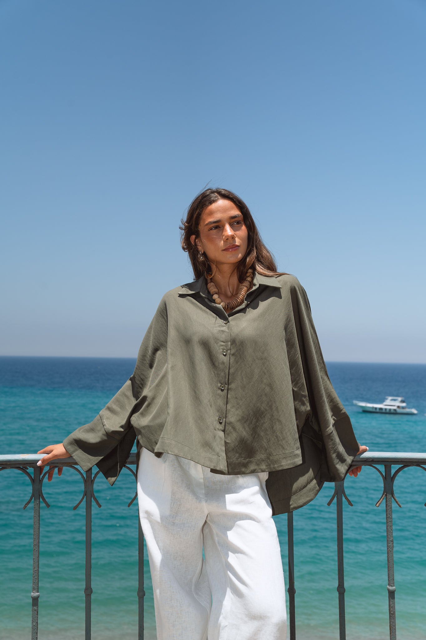 Salt Air Shirt in Olive