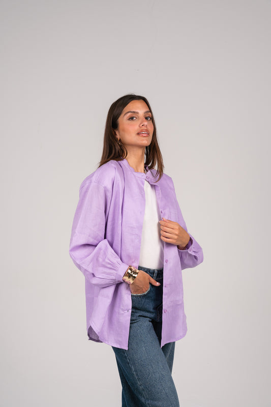 Golden hour shirt in Lilac