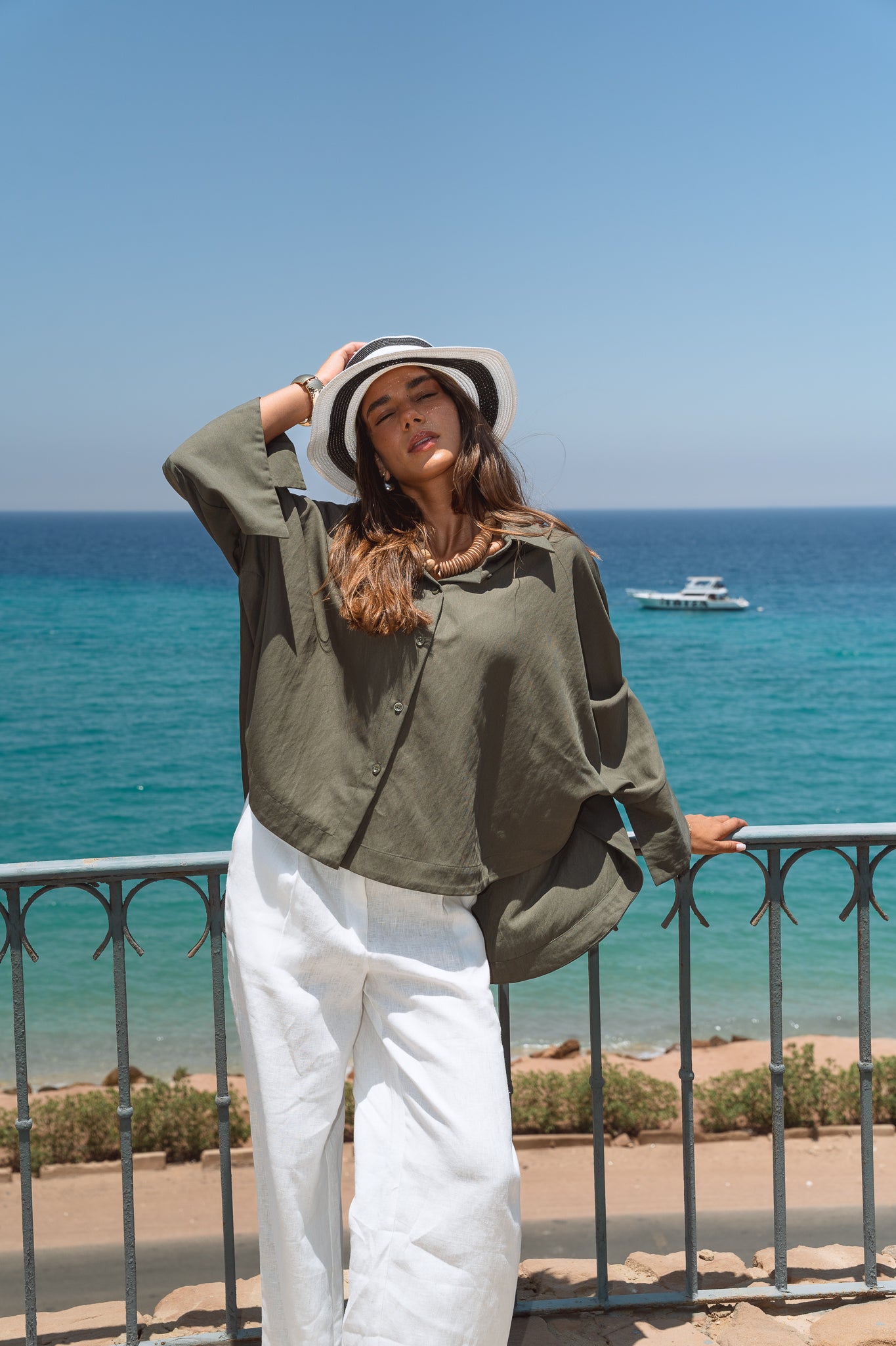 Salt Air Shirt in Olive