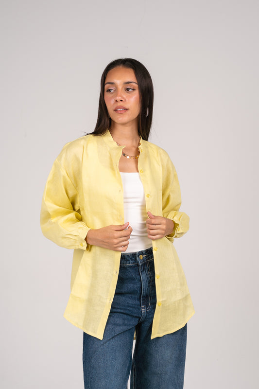 Golden hour shirt in Butter Yellow