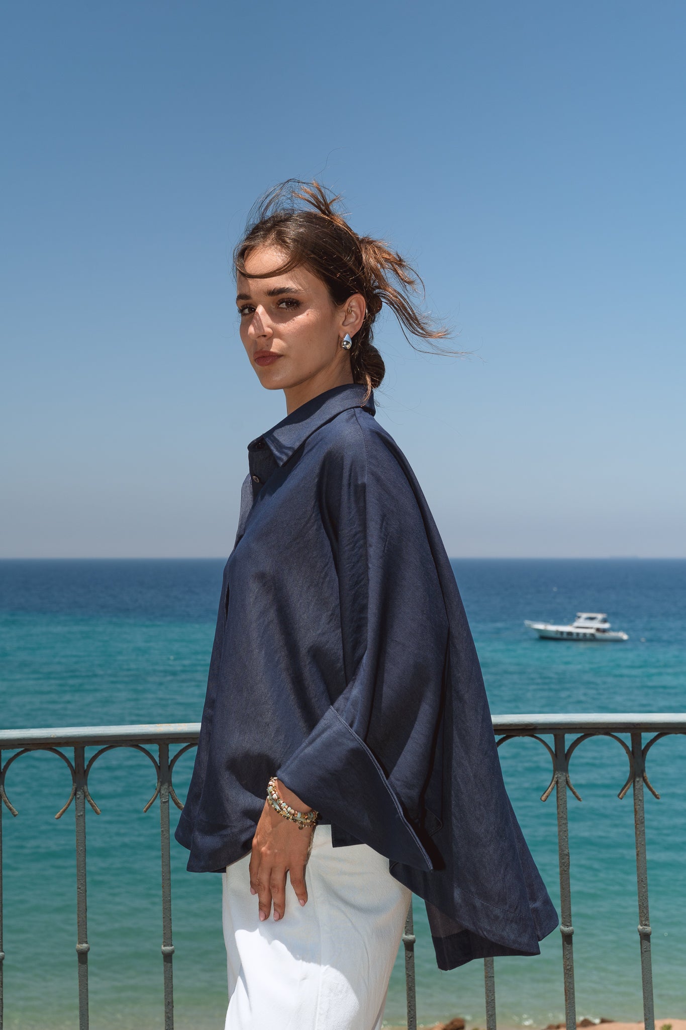 Salt Air Shirt in Blue Denim