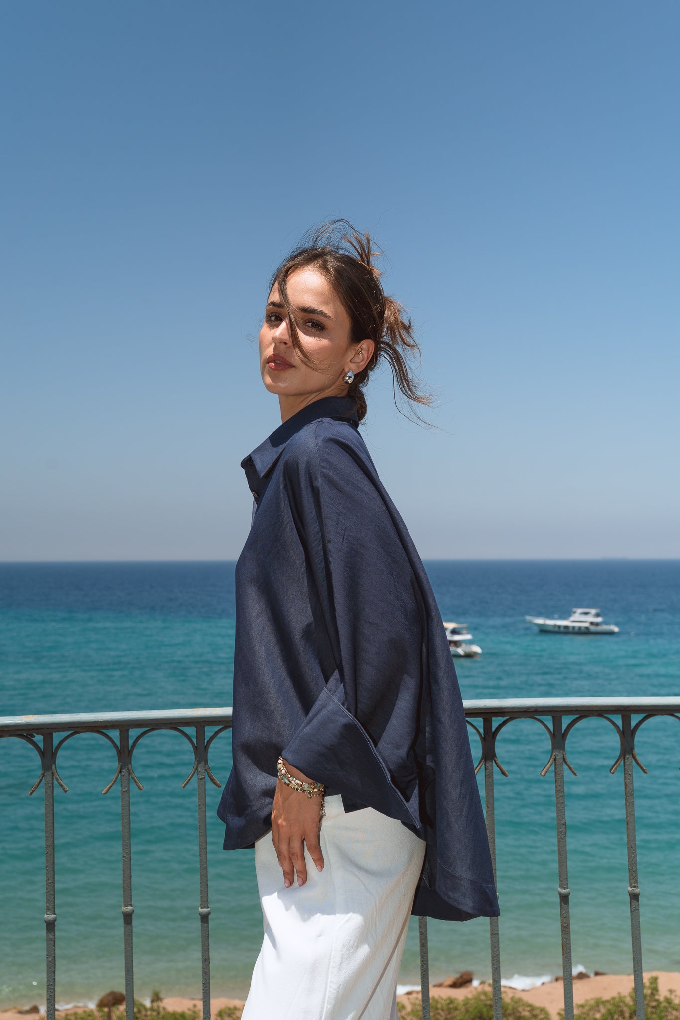 Salt Air Shirt in Blue Denim