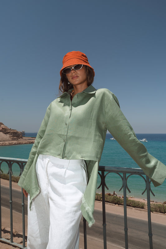 Golden Muse in Olive