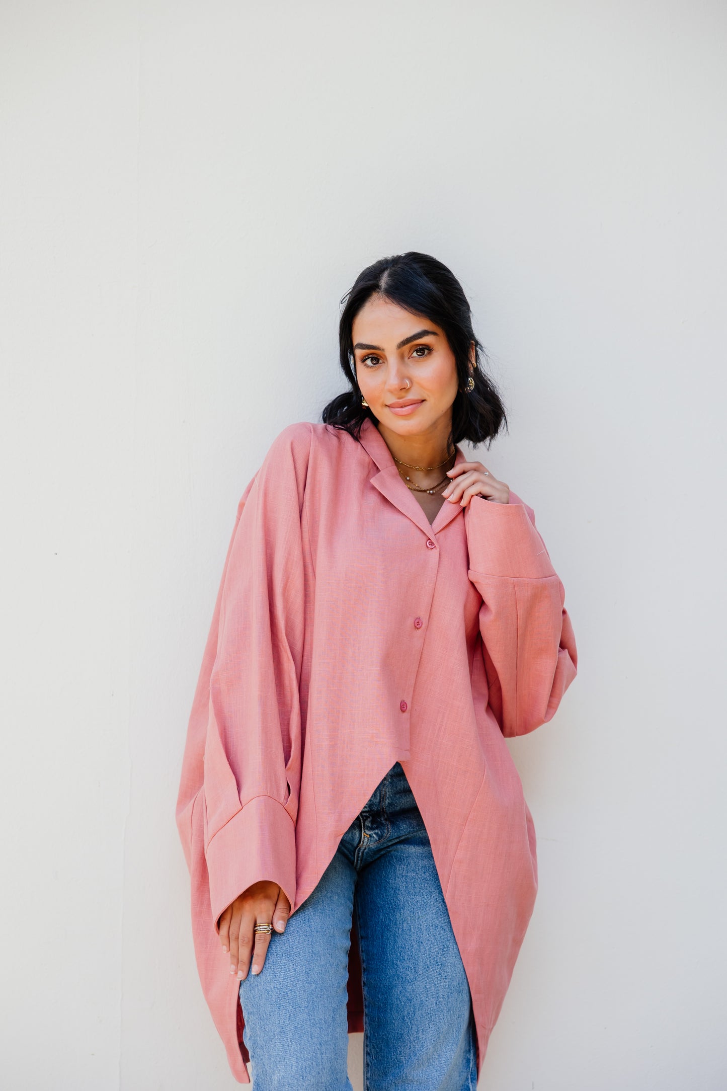 Pretty girl blouse in Peach