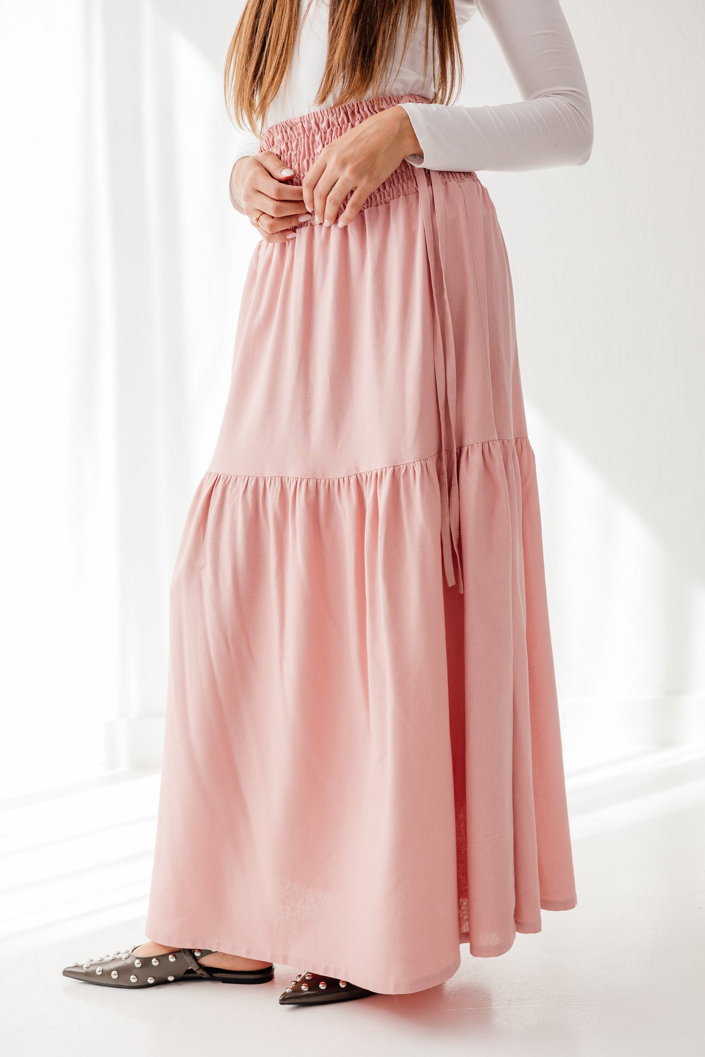 Out and about skirt in Blush